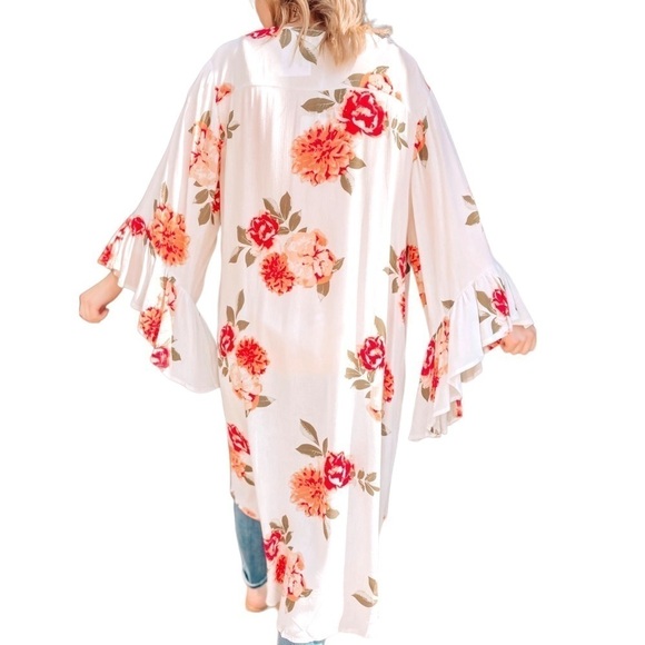 David & Dani Show Your Radiance Kimono Floral - Picture 3 of 15